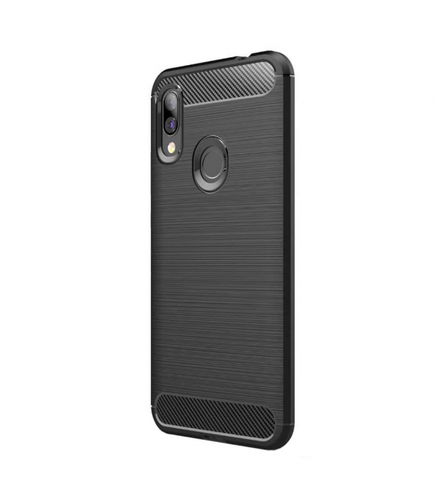 Husa Huawei Y6 2019, Slim Armor Carbon, carcasa spate Antisoc, Negru [1]