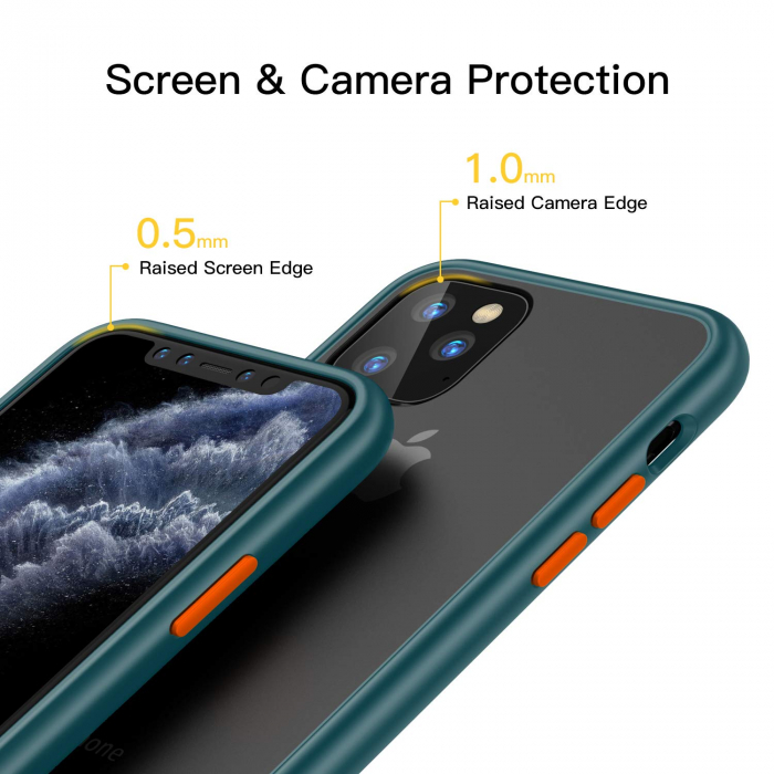 Husa IPhone 11 PRO MAX, MobileSmart , Hybrid ultra slim, carcasa spate Antisoc, hardcase, Verde [3]