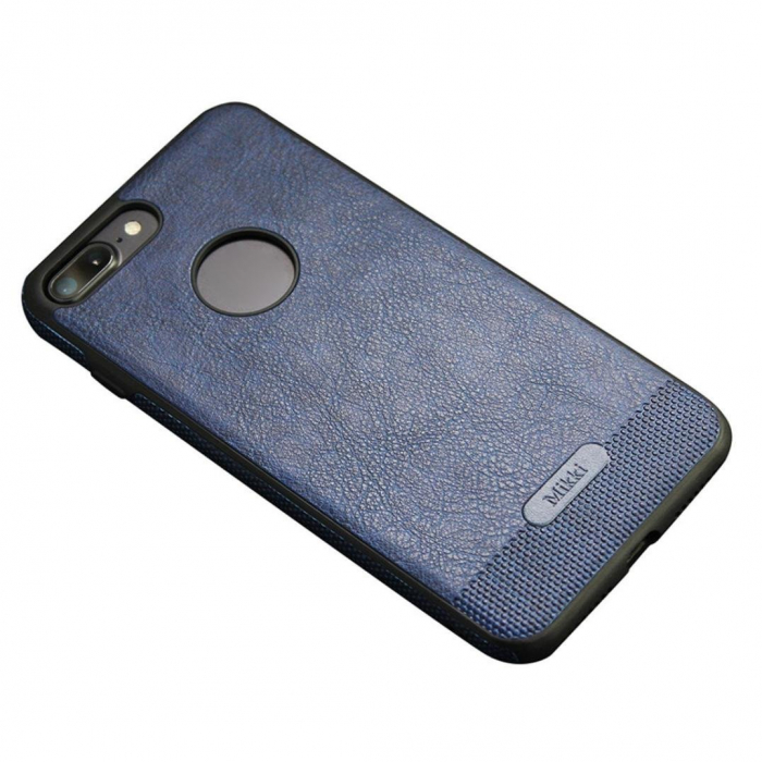 Husa iPhone 8 PLUS / iPhone 7 PLUS, Leather, Dark Blue [1]