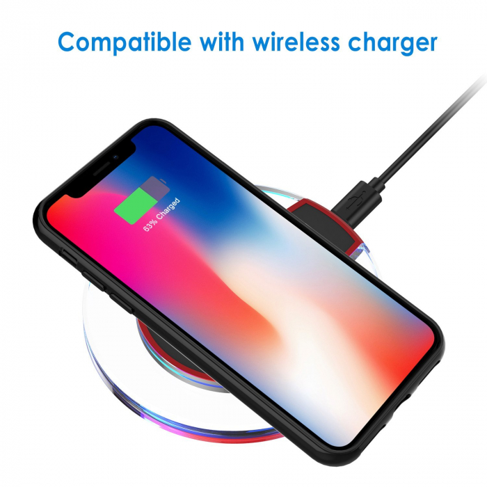 Husa iPhone XS MAX, Hybrid Antisoc, carcasa spate PC cu cadru, Negru [4]