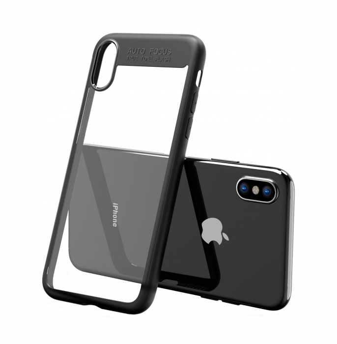 Husa iPhone XR, ultraslim, carcasa spate, hardcase, Negru [5]