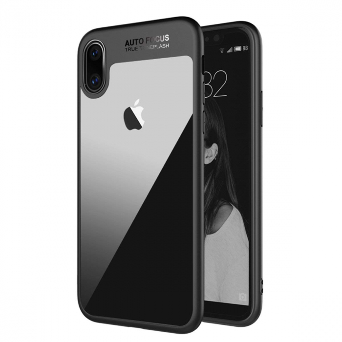 Husa iPhone XR, ultraslim, carcasa spate, hardcase, Negru [1]