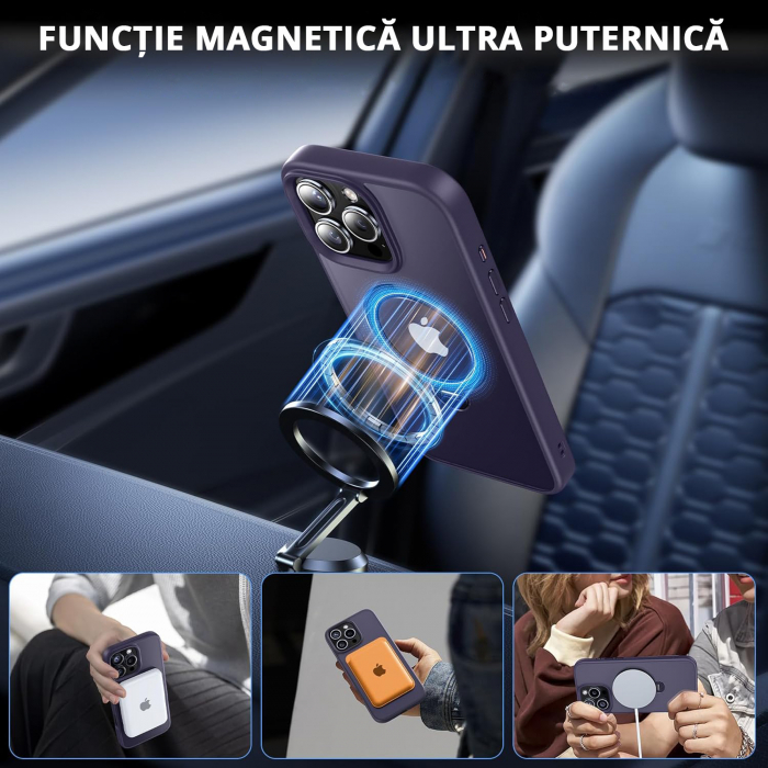 Husă Magnetică MagSafe iPhone 16 Pro Max mov premium [4]