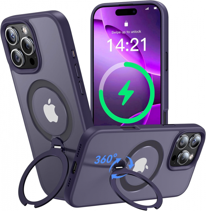 Husă Magnetică MagSafe iPhone 16 Pro Max mov premium [1]