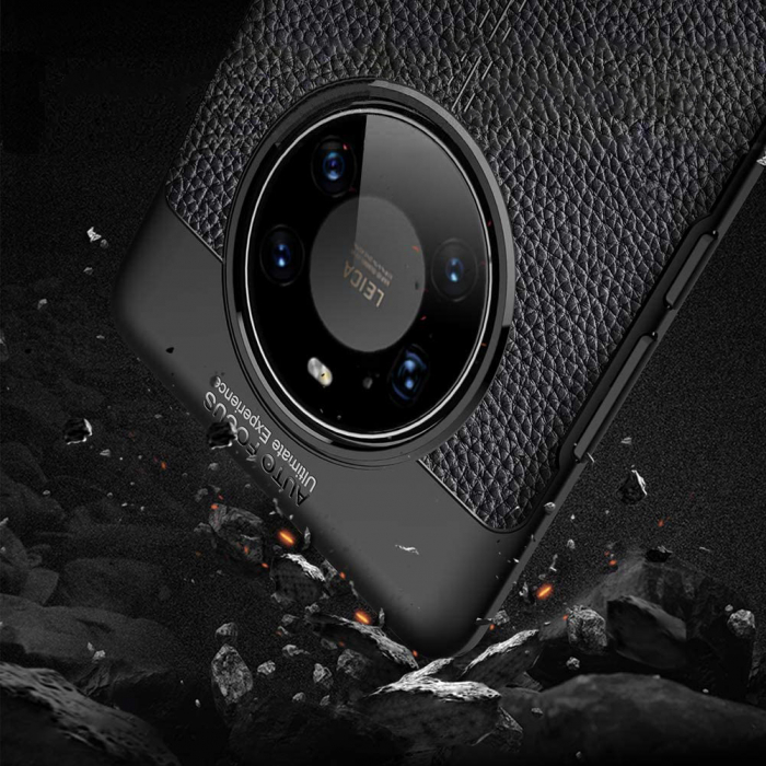 Husa pentru Huawei Mate 40 Pro, Slim Antisoc, carcasa spate, Focus, Negru [6]