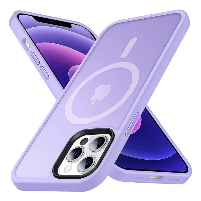 Husă pentru IPhone 12 / 12 Pro MagSafe, ultra slim, Antișoc, Purple [1]