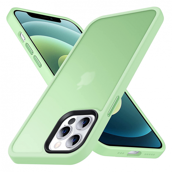 Husă pentru IPhone 12 / 12 Pro, ultra slim, Antișoc, Light Green [1]