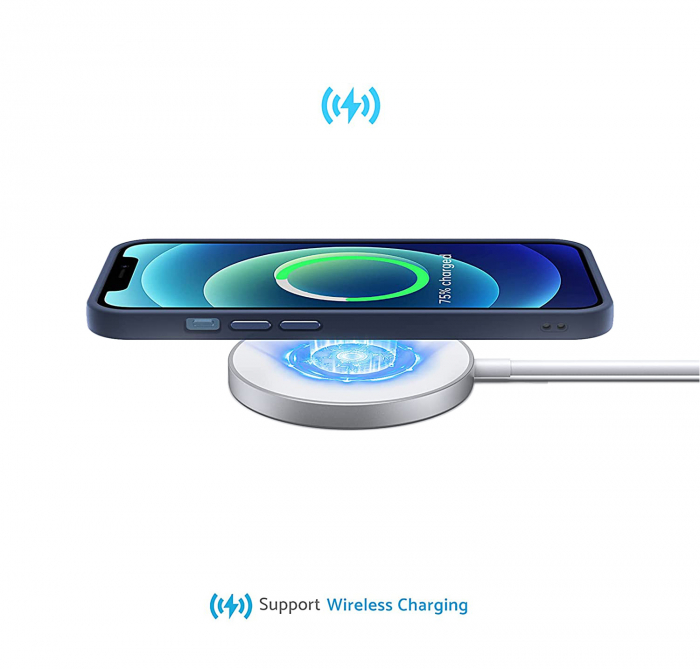 Husă pentru IPhone 12 PRO MAX, ultra slim, Antișoc, Blue [3]