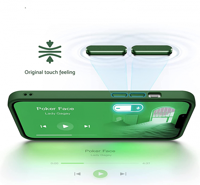 Husa pentru IPhone 13 PRO MAX MagSafe, ultra slim, Antisoc, Verde [3]