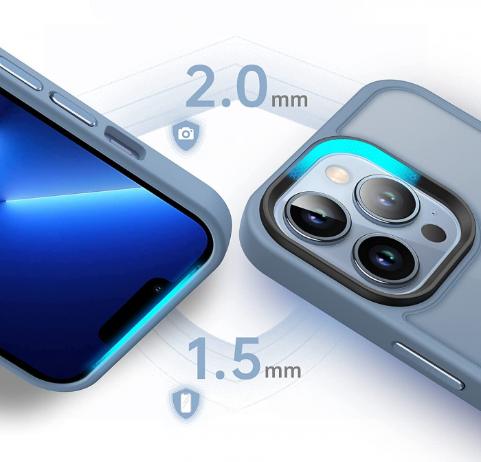 Husă pentru IPhone 13 PRO MAX, ultra slim, Antișoc, Light Blue [2]