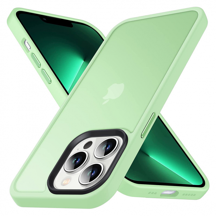 Husă pentru IPhone 13 PRO MAX, ultra slim, Antișoc, Light Green [1]