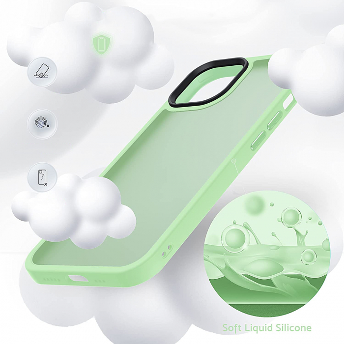 Husă pentru iPhone 13, ultra slim, Antișoc, Light Green [6]