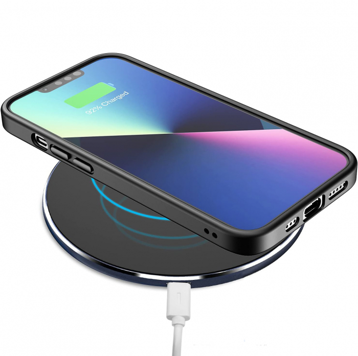 Husa pentru IPhone 14, MobileSmart , Hybrid ultra slim, carcasa spate Antisoc, hardcase, Negru [2]