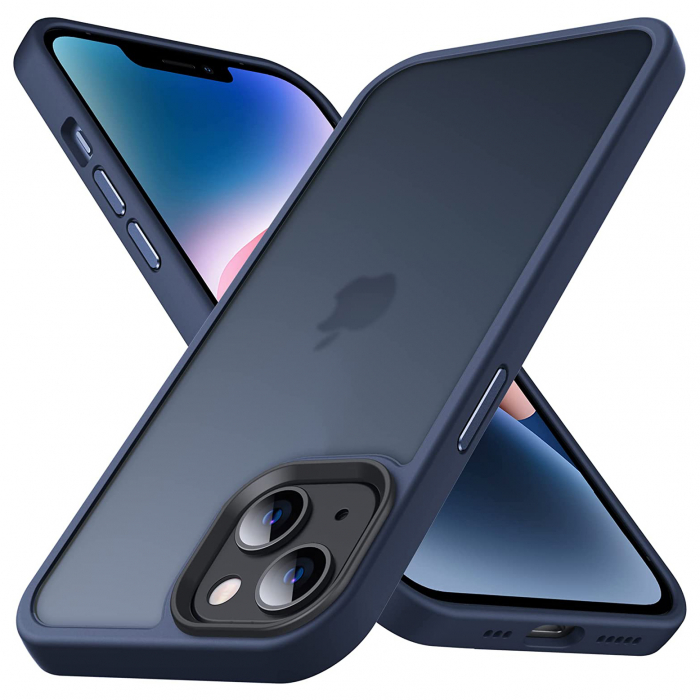 Husă pentru iPhone 14 PLUS, ultra slim, Antișoc, Blue [1]