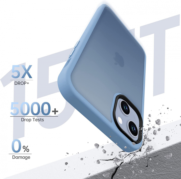 Husă pentru iPhone 14 PLUS, ultra slim, Antișoc, Light Blue [4]