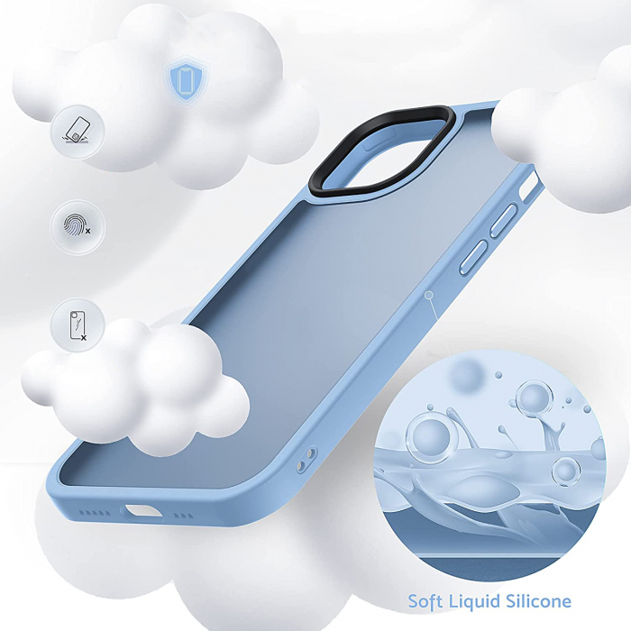Husă pentru iPhone 14 PLUS, ultra slim, Antișoc, Light Blue [6]