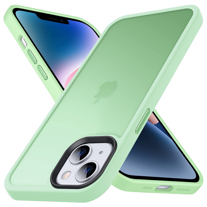 Husă pentru iPhone 14 PLUS, ultra slim, Antișoc, Light Green [1]