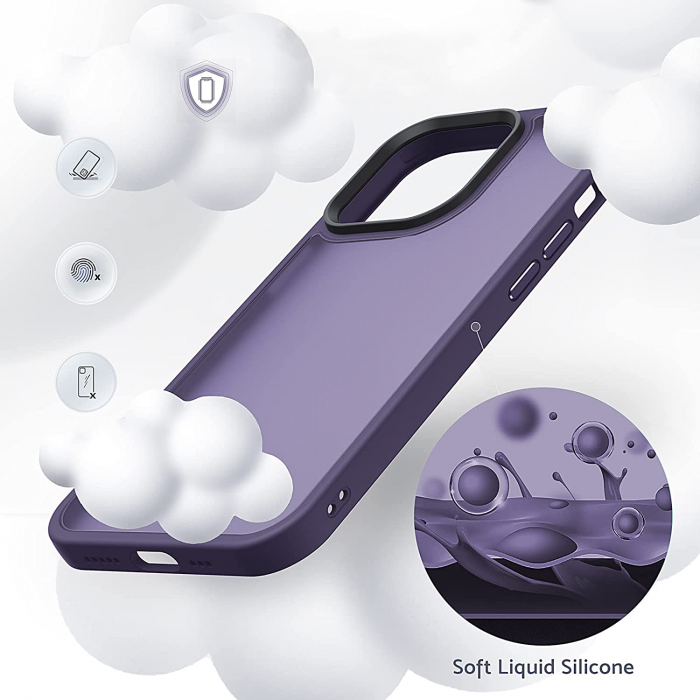 Husă pentru iPhone 14 PLUS, ultra slim, Antișoc, Purple [6]