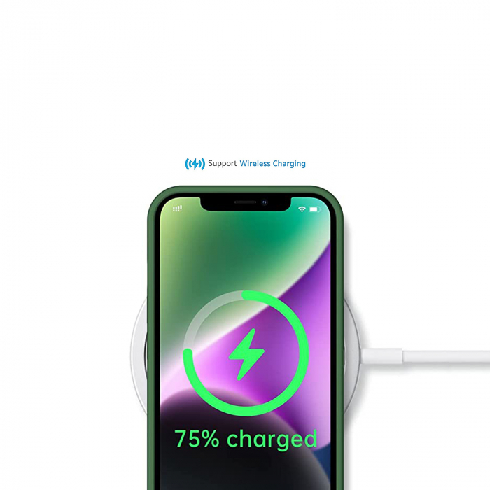 Husă pentru iPhone 14 PLUS, ultra slim, Antișoc, Verde [5]