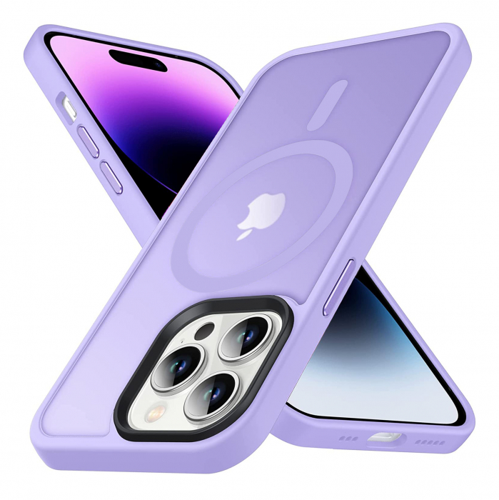 Husă pentru IPhone 14 PRO MagSafe, ultra slim, Antișoc, Purple [1]