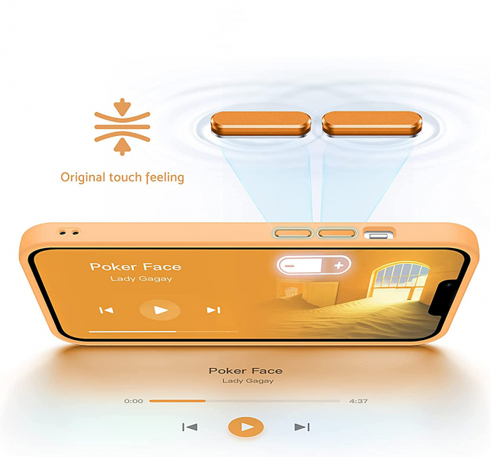Husă pentru IPhone 14 PRO MAX MagSafe, ultra slim, Antișoc, Orange [3]