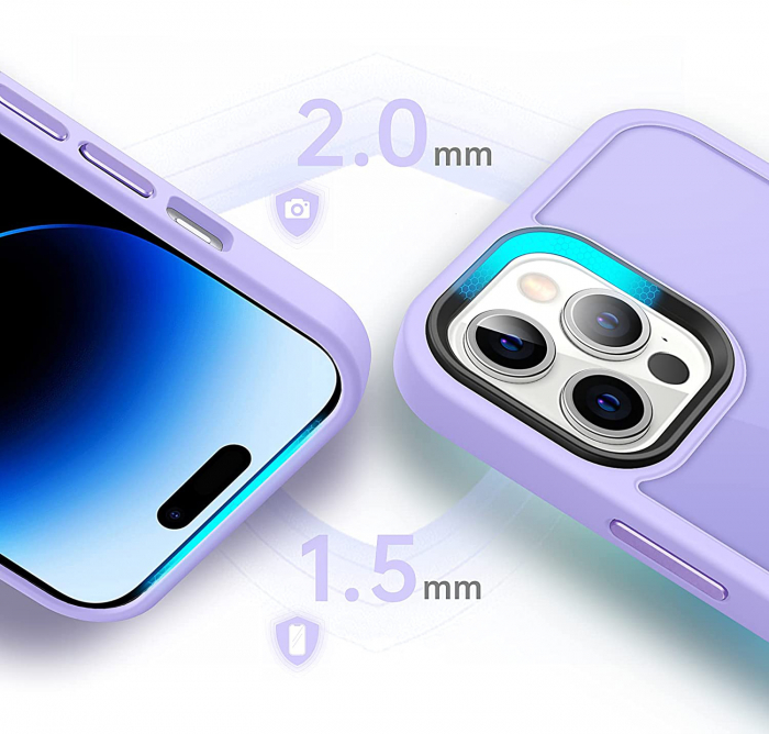 Husă pentru IPhone 14 PRO MAX MagSafe, ultra slim, Antișoc, Purple [2]