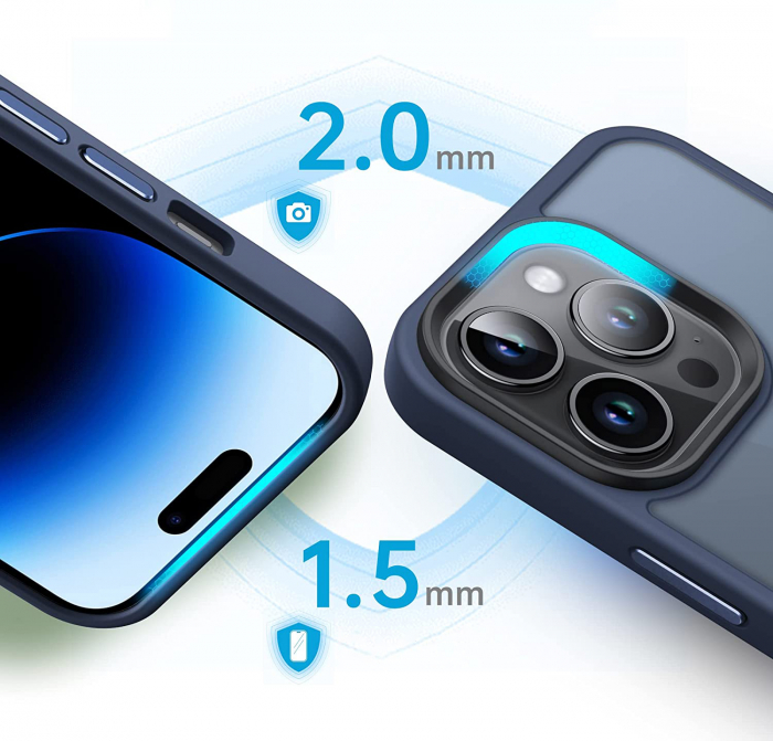 Husă pentru IPhone 14 PRO MAX, ultra slim, Antișoc, Blue [2]