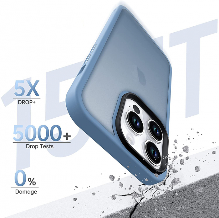 Husă pentru IPhone 14 PRO MAX, ultra slim, Antișoc, Light Blue [3]