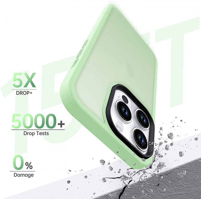 Husă pentru IPhone 14 PRO MAX, ultra slim, Antișoc, Light Green [2]
