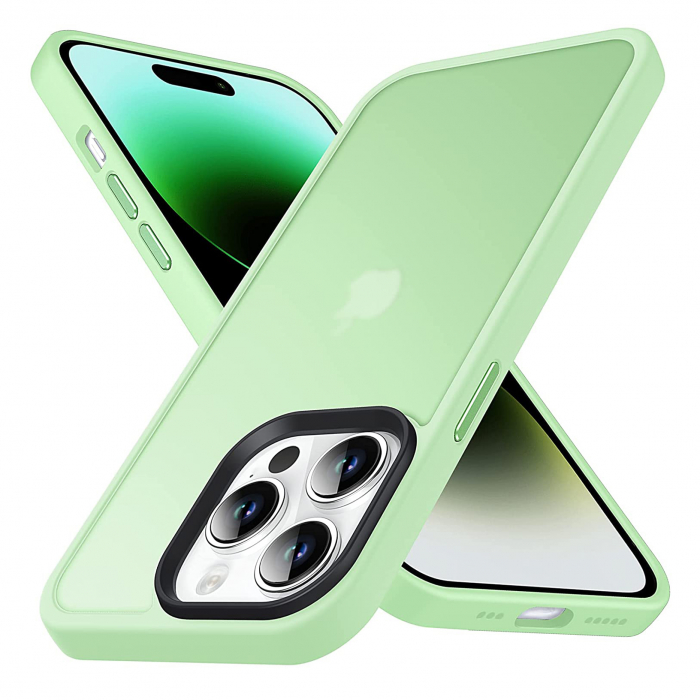 Husă pentru IPhone 14 PRO MAX, ultra slim, Antișoc, Light Green [1]