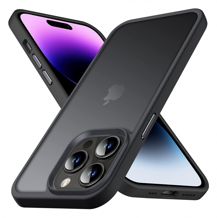 Husă pentru iPhone 14 PRO MAX, ultra slim, Antișoc, Negru [1]