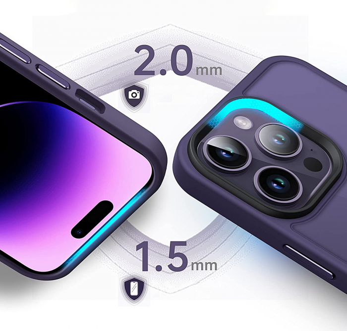 Husă pentru IPhone 14 PRO MAX, ultra slim, Antișoc, Purple [4]