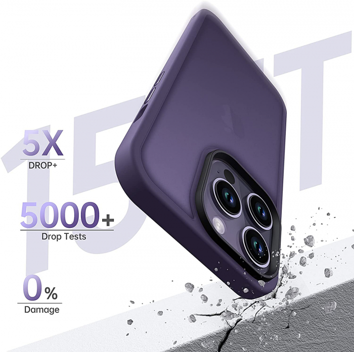 Husă pentru IPhone 14 PRO MAX, ultra slim, Antișoc, Purple [3]