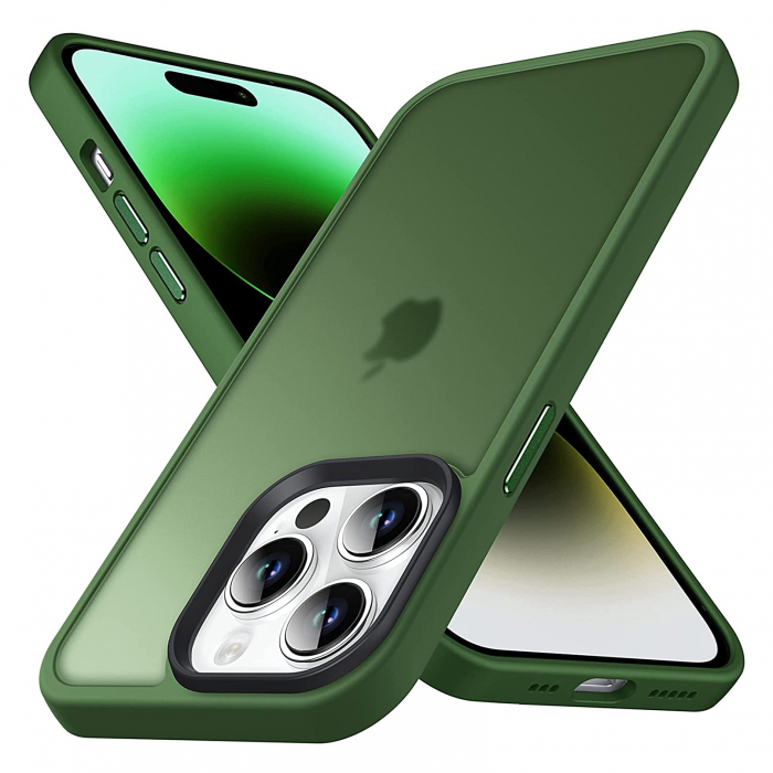 Husă pentru IPhone 14 PRO MAX, ultra slim, Antișoc, Verde [1]