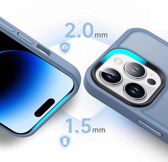 Husă pentru iPhone 14 PRO, ultra slim, Antișoc, Light Blue [2]