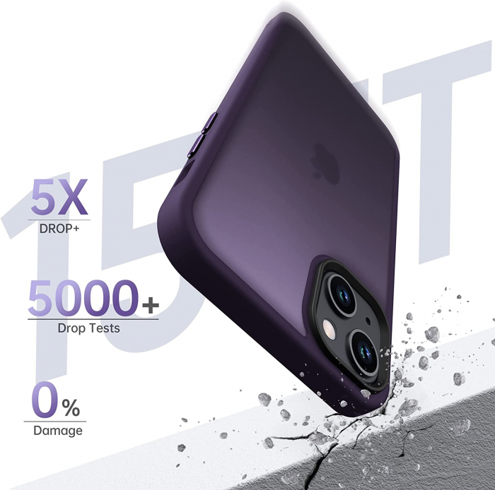 Husă pentru iPhone 14, ultra slim, Antișoc, Purple [4]