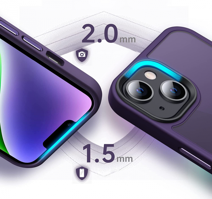 Husă pentru iPhone 14, ultra slim, Antișoc, Purple [2]