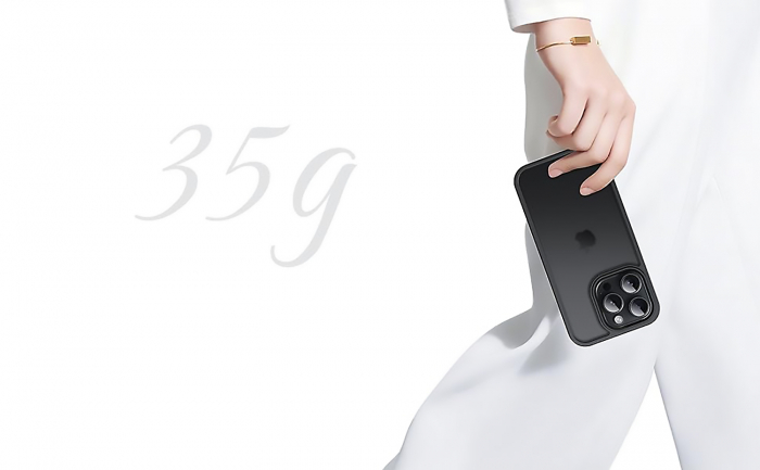 Husă pentru iPhone 15 PRO MAX, ultra slim, Antișoc, Negru [7]