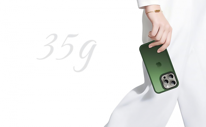 Husă pentru iPhone 15 PRO MAX, ultra slim, Antișoc, Verde [7]