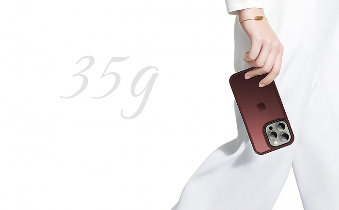Husă pentru iPhone 15 PRO MAX, ultra slim, Antișoc, Wine Red [7]