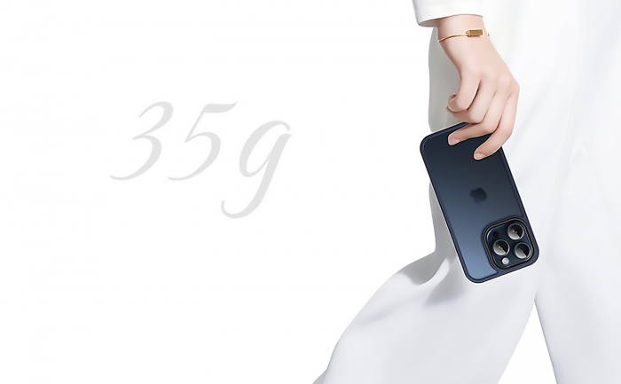 Husă pentru iPhone 15 PRO, ultra slim, Antișoc, Blue [7]