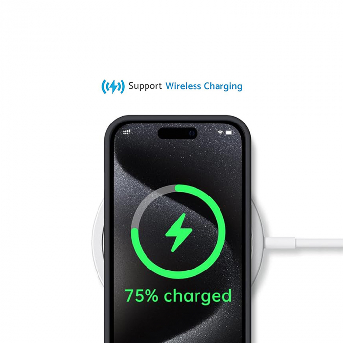 Husă pentru iPhone 15 PRO, ultra slim, Antișoc, Negru [4]