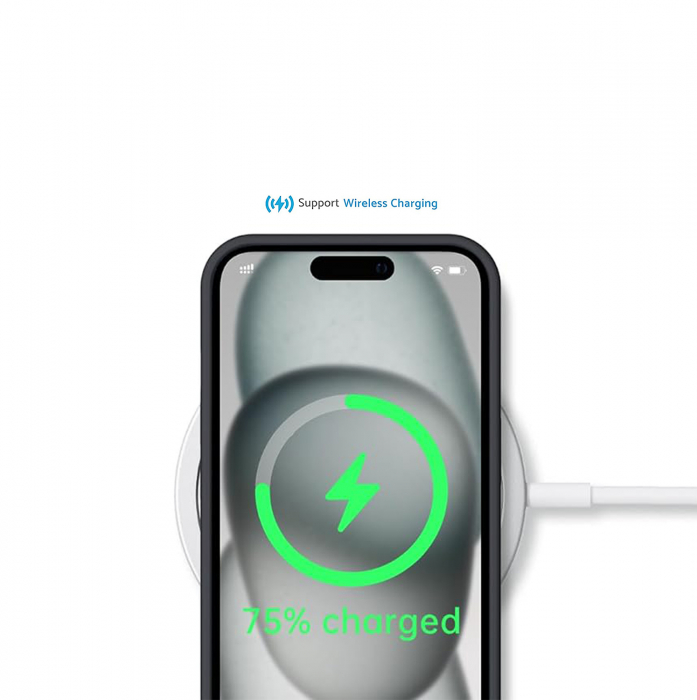 Husă pentru iPhone 15, ultra slim, Antișoc, Negru [4]