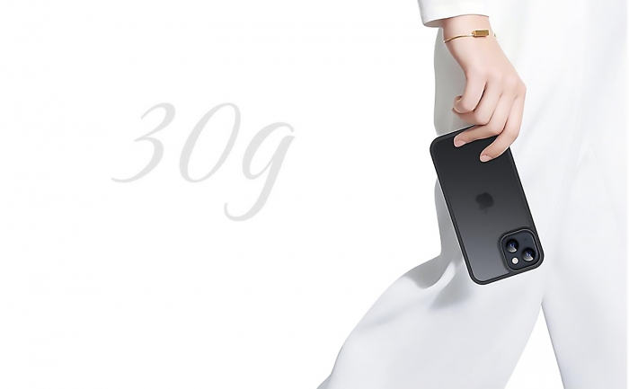 Husă pentru iPhone 15, ultra slim, Antișoc, Negru [7]