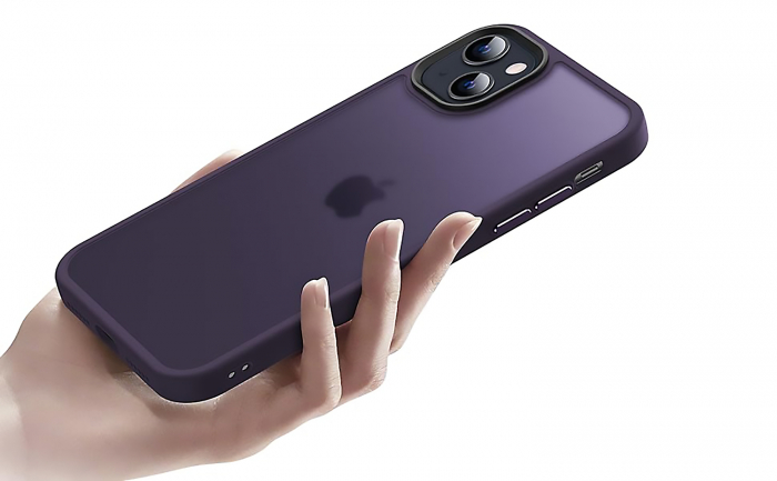 Husă pentru iPhone 15, ultra slim, Antișoc, Purple [8]