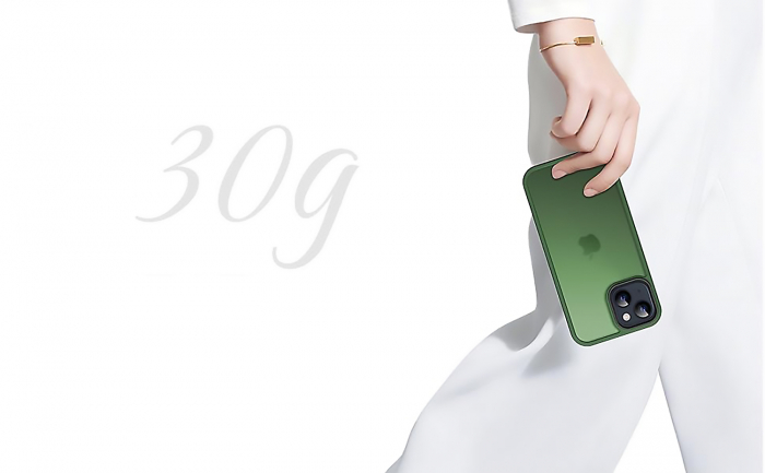Husă pentru iPhone 15, ultra slim, Antișoc, Verde [7]