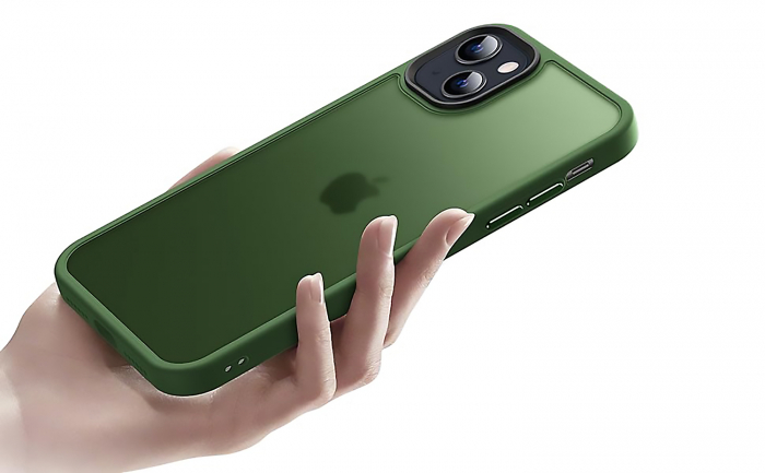 Husă pentru iPhone 15, ultra slim, Antișoc, Verde [8]