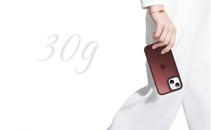 Husă pentru iPhone 15, ultra slim, Antișoc, Wine Red [8]