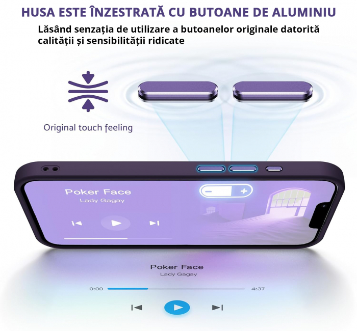 Husă pentru IPhone 16, MagSafe, ultra slim, Antișoc, Purple [3]