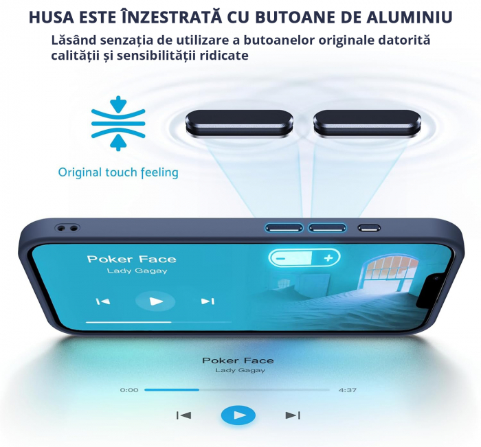 Husă iPhone 16 Pro Max MagSafe ultra slim antișoc bleumarin [3]